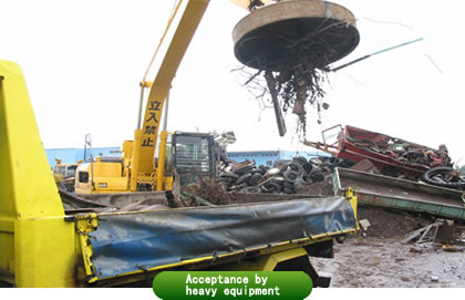 acceptance by heavy equipment